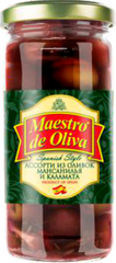 Оливки без кісточки "Maestro de Oliva" асорті, 240г твіст